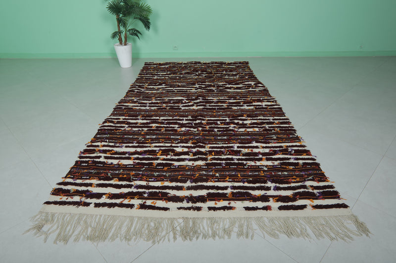 Long Moroccan Wedding Rug - 5.4 FT x 10 FT | Handwoven Berber Design