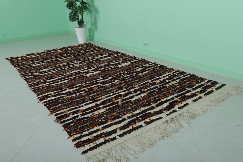 Long Moroccan Wedding Rug - 5.4 FT x 10 FT | Handwoven Berber Design