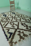 Moroccan berber rug 3.7 X 6.8 Feet - Boucherouite Rugs