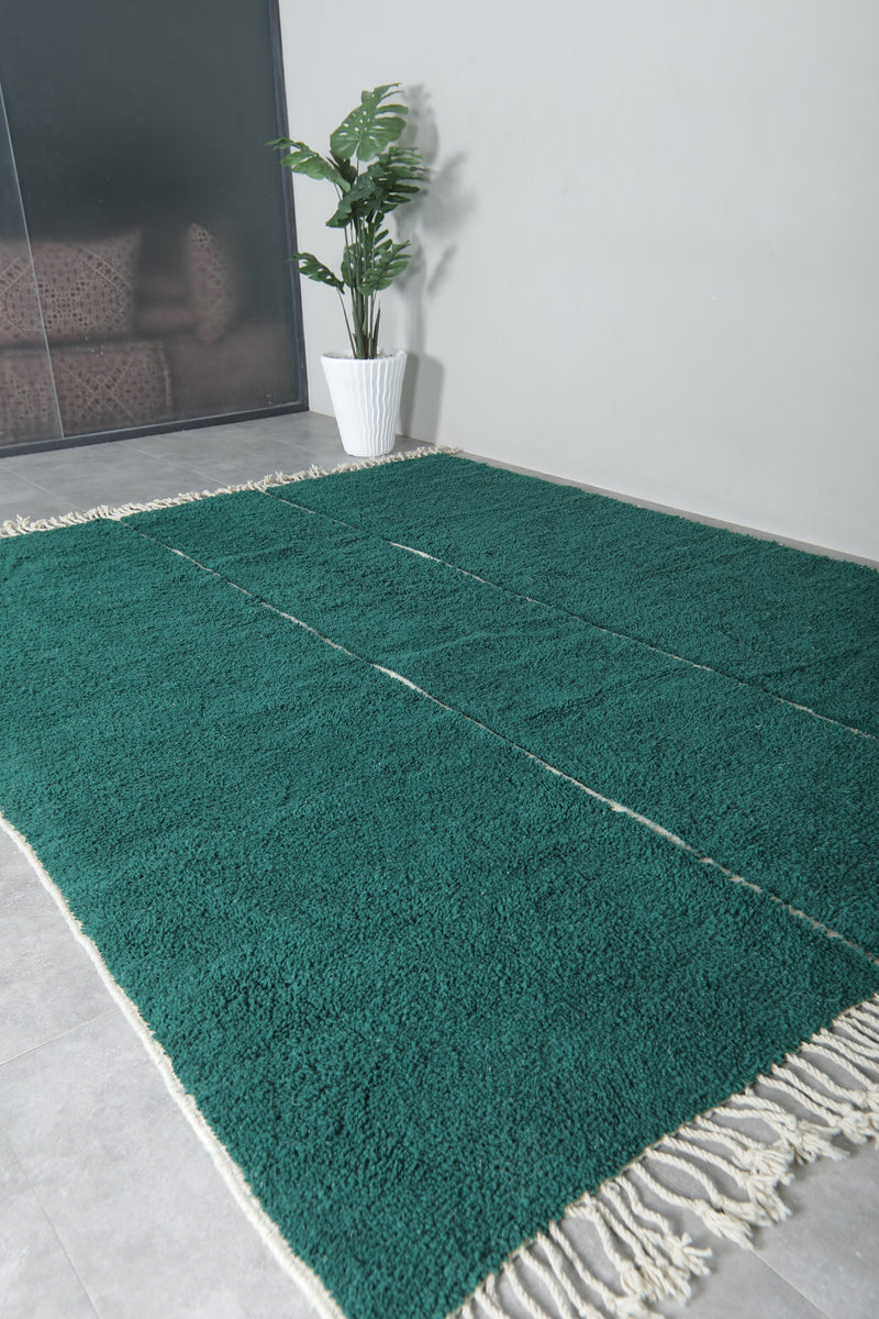 Handwoven Moroccan Rug – Elegant Green Design - Wool Rug - custom moroccan rugs