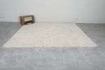 Moroccan Wool Rug - Cream Diamond Design | 7 x 9.1 Feet