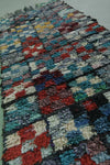 Moroccan berber rug 2.1 X 6.8 Feet - Boucherouite Rugs