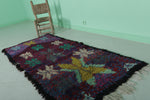 Moroccan berber rug 2.7 X 6.1 Feet Purple rug - Boucherouite Rugs