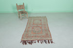 Vintage handmade runner rug  2.5 FT X 5.1 FT