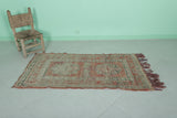 Vintage handmade runner rug  2.5 FT X 5.1 FT