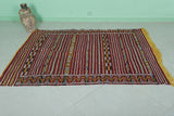 Handwoven Berber kilim 4.3 FT X 6 FT