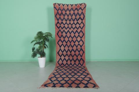 Trellis Runner Rug 3.1 x 12.8 Feet - Handwoven Moroccan Rug