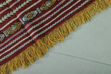 Handwoven Berber kilim 4.3 FT X 6 FT