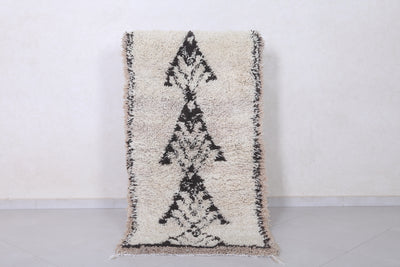 Moroccan berber rug 2.8 X 5.7 Feet - Boucherouite Rugs