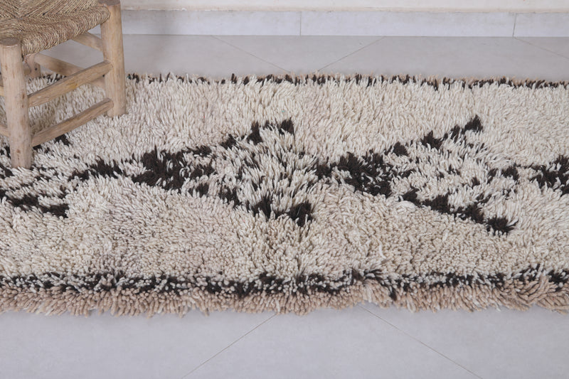 Moroccan berber rug 2.8 X 5.7 Feet - Boucherouite Rugs