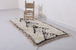 Moroccan berber rug 2.8 X 5.7 Feet - Boucherouite Rugs