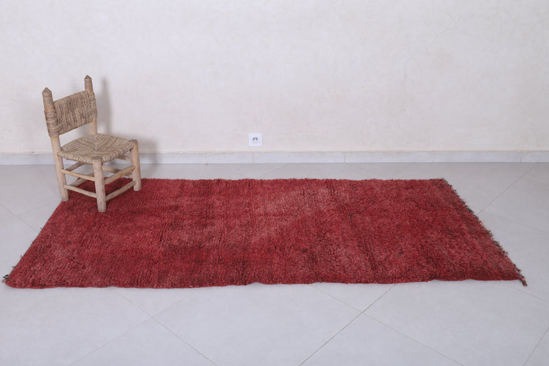 Moroccan berber rug 3.4 X 7.4 Feet - Boucherouite Rugs