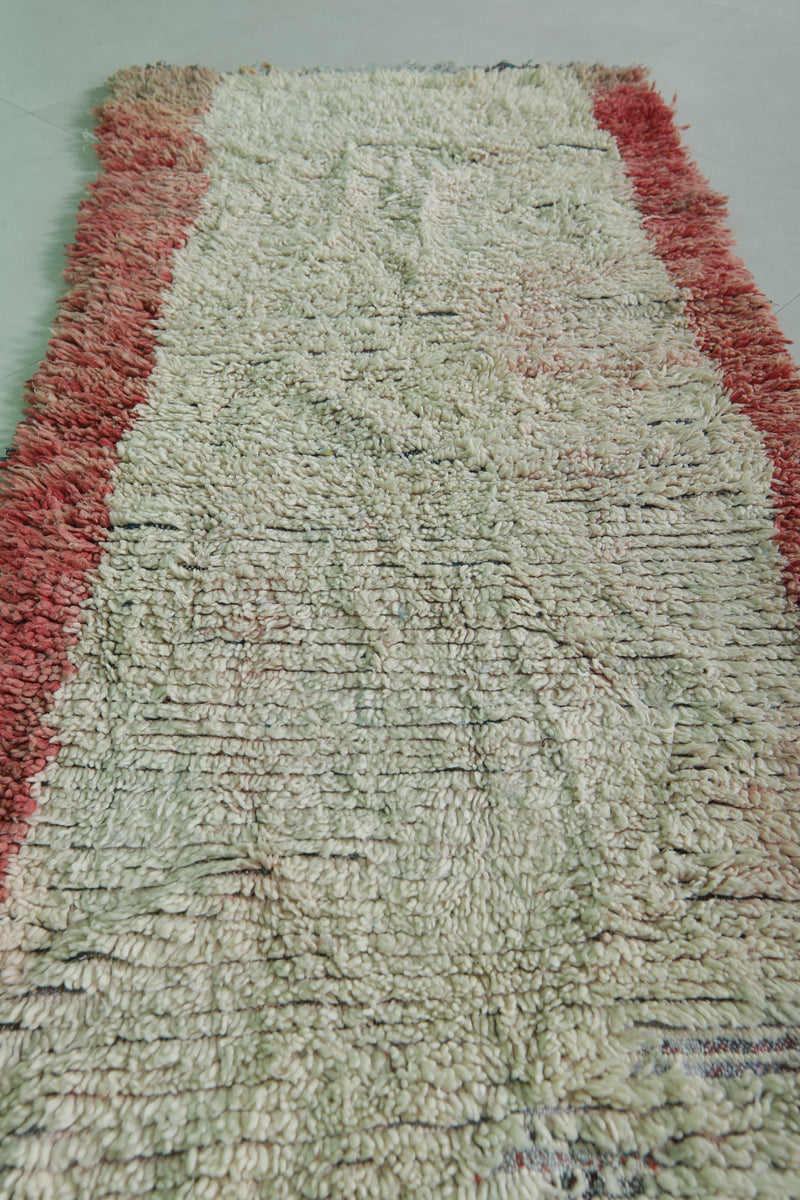 Vintage handmade runner rug 2.8 FT X 7 FT