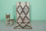 Moroccan berber rug 2.8 X 6.7 Feet - Boucherouite Rugs