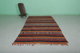 Vintage Moroccan kilim rug 5.2 ft x 8.8 ft