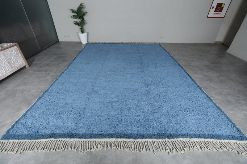 Handwoven Moroccan Rug – Elegant Blue Design - Wool Rug - custom moroccan rugs