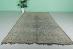 Old Moroccan Rug 6.2 x 10.4 Feet - Vintage Handwoven Berber Carpet