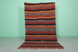 Vintage Moroccan kilim rug 5.2 ft x 8.8 ft