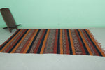 Vintage Moroccan kilim rug 5.2 ft x 8.8 ft