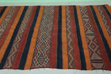 Vintage Moroccan kilim rug 5.2 ft x 8.8 ft