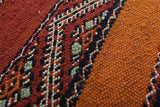 Vintage Moroccan kilim rug 5.2 ft x 8.8 ft