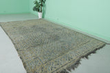 Old Moroccan Rug 6.2 x 10.4 Feet - Vintage Handwoven Berber Carpet