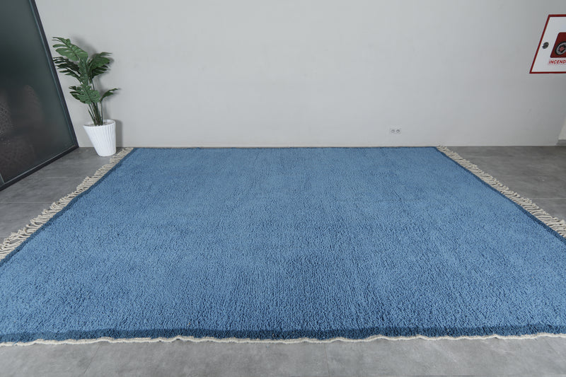 Handwoven Moroccan Rug – Elegant Blue Design - Wool Rug - custom moroccan rugs