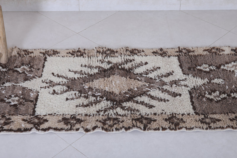 Moroccan berber rug 2 X 6.3 Feet - Boucherouite Rugs