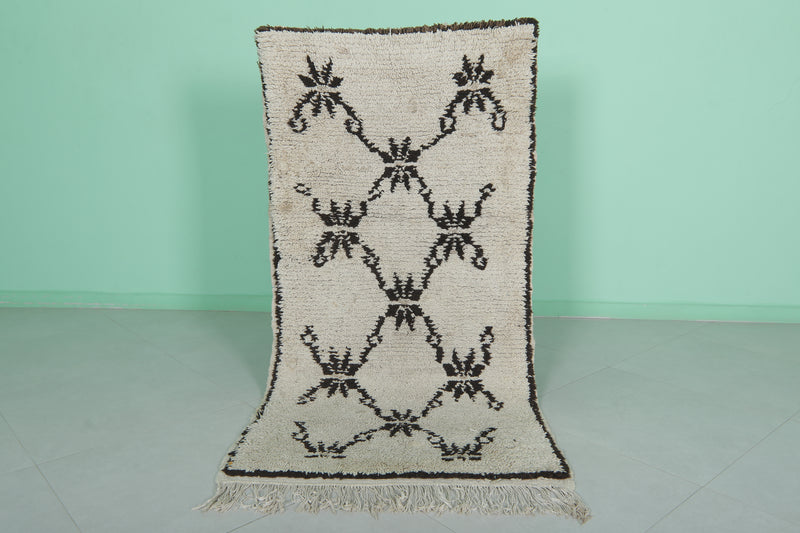 Moroccan Rug - Classic Crown Motif 2.7ft x 5.8ft | Handwoven