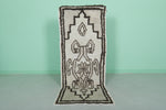 Moroccan berber rug 2.3 X 5.9 Feet - Boucherouite Rugs