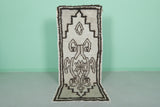 Moroccan berber rug 2.3 X 5.9 Feet - Boucherouite Rugs