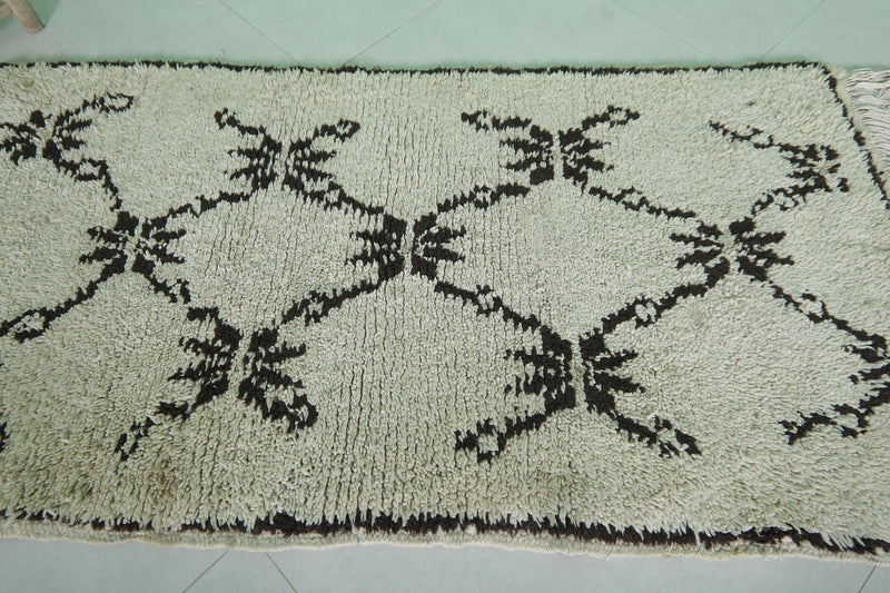 Moroccan Rug - Classic Crown Motif 2.7ft x 5.8ft | Handwoven