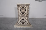 Runner Moroccan rug 2.4 X 5.7 Feet - tribal wool rug