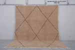 Moroccan rug Taupe - Handmade Custom Beni rug