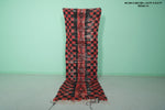 Long Moroccan Runner Rug Red 2.9 X 9.2 Feet