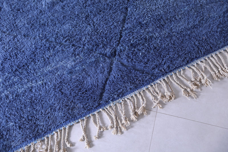 Beni Ourain Moroccan rug - Blue Berber handmade carpet - custom Rug