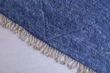 Beni Ourain Moroccan rug - Blue Berber handmade carpet - custom Rug