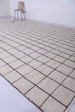 Flat woven kilim rug - Grid Moroccan rug