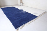 Custom Blue and White Berber rug - Handmade Beniourain rug