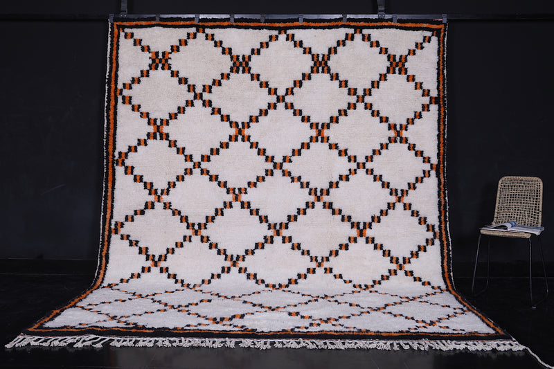 Trellis Moroccan rug - Azilal wool rug - Moroccan area rug - custom moroccan rugs