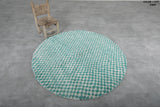 Round Moroccan wool 5 Feet - round rug