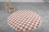 Round Moroccan wool 5 Feet - round rug