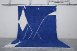 Beni Ourain Moroccan rug - Berber handmade carpet - Custom Blue Rug