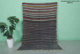 Handwoven Moroccan rug kilim 4.7 FT X 7.3 FT