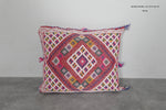 Handwoven Moroccan Pillow | 15.7x18.1 Inches Multicolored Tribal Design