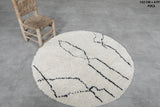 Moroccan rug 4 FT - round rug