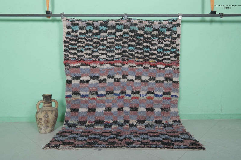 Handwoven Moroccan Rug - Unique Artisan Design | 4.9 x 6.3 FT