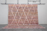 Vibrant Moroccan Rug - 10 x 10.3 ft | Multicolor with Diamond Pattern