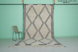 Diamond Moroccan Wool Rug - 6.3 x 11 Ft | Vintage Elegance