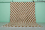 Beni ourain rug 8.1 X 10.5 Feet - Checkered rug